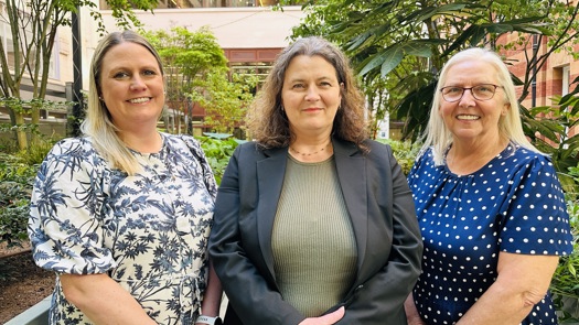 L to R - Claire Pattison from Manchester Metropolitan University, Ruth Hailwood from Made Smarter and Dr Ann Mulhaney from the University of Salford