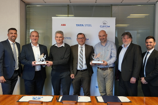 Tata Steel UK team celebrating partnership
