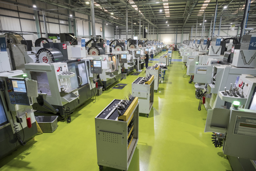 Protolabs' CNC facility at its UK headquarters in Telford